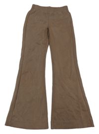 Hnědé flare legíny Zara
