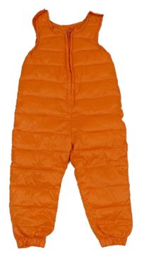 Oranžové šusťákové laclové oteplovačky 