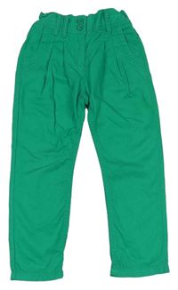 Zelené plátěné kalhoty zn. Next