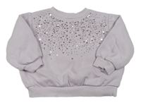 Lila mikina s flitry H&M