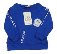 Nové - Modrá mikina s nápisy Moncler