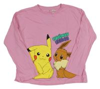 Růžové triko s pokémony H&M