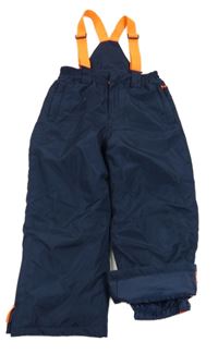 Tmavomodré šusťákové laclové oteplovačky Kiki&Koko