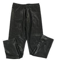 Černé koženkové legíny Matalan