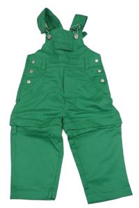 Zelené laclové rifle s odepínacími nohavicemi 