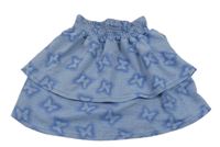 Světlemodrá sukně s motýlky Y.F.K.