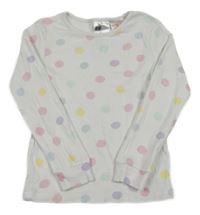 Bílo-barevné puntíkaté triko H&M