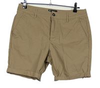 Pánské béžové plátěné chino kraťasy Asos vel. 32