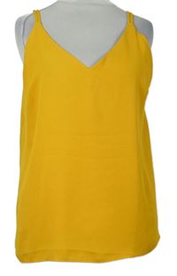 Dámský okrový volný top Dorothy Perkins 