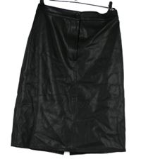 Dámská černá koženková sukně M&S