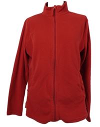 Dámská červená fleecová propínací mikina Janina 