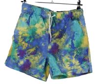 Pánské barevné vzorované plážové kraťasy Primark 