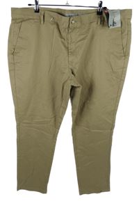 Pánské béžové plátěné chino kalhoty TU vel. 44/32