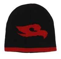 Černo-červená čepice