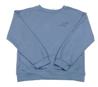 Modrá mikina se srdíčkem Primark