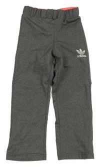 Šedé sportovní kalhoty s logem Adidas