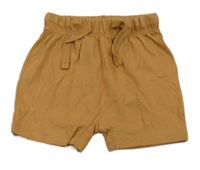 Hnědé bavlněné kraťasy H&M