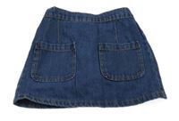 Modrá riflová sukně Next