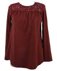 Dámská vínová tunika s krajkou 