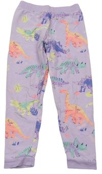 Lila pyžamové kalhoty s dinosaury M&S