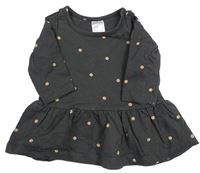 Tmavošedá puntíkatá tunika H&M