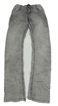Šedé skinny rifle zn. Blue effect
