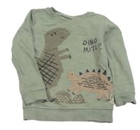 Šedá mikina s dinosaury George