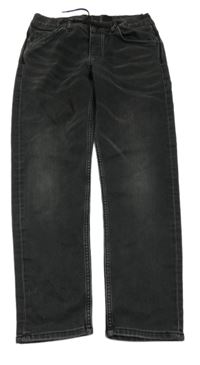 Tmavošedé teplákové skinny rifle Denim Co.