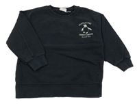 Černá mikina s tučňákem Zara