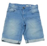 Modré teplákovo/riflové kraťasy Hema