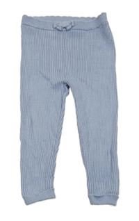 Světlemodré žebrované kamaše George