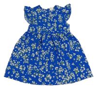 Modré květované šaty Shein