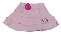 Světlerůžová bavlněná sukně s Hello Kitty Sanrio