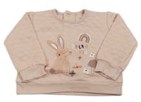 Světlerůžová oversize mikina se zajíčkem zn. Rock a Bye Baby
