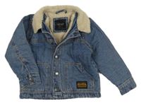 Modrá riflová zateplená bunda Next