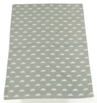 Šedá fleecová deka s mráčky Lily&Dan