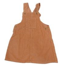 Lososové manšestrové laclové šaty Smile 