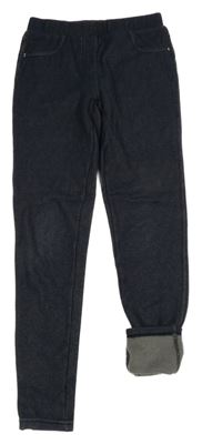 Tmavomodré teplé tregíny riflového vzhledu Yigga 