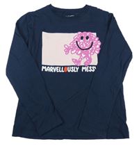 Tmavomodré triko s obrázkem Comic Relief