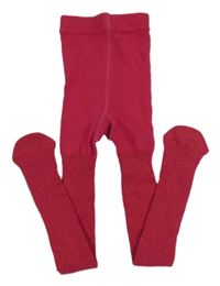 Růžové třpytivé punčocháče M&S