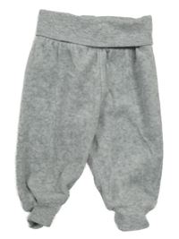 Šedé sametové tepláky H&M