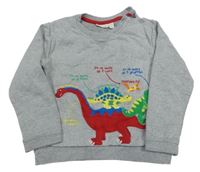 Šedá mikina s dinosaury Jojo Maman Bébé