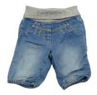 Modré rifle se šedým pasem a mráčky S. Oliver