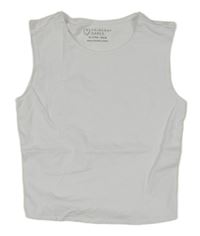Bílý crop top Primark