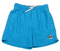 Tyrkysové plážové kraťasy s nášivkou C&A