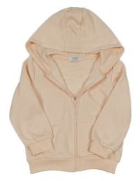 Broskvová propínací mikina s kapucí Primark