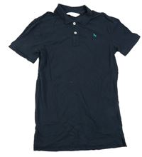 Tmavomodré polo tričko H&M