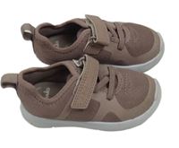 Nové - Starorůžové koženkovo/textilní botasky Clarks vel. 21