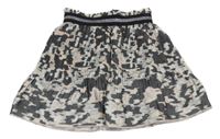 Khaki-béžová army plisovaná sukně We 