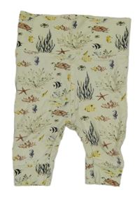 Smetanové turecké tepláky s podmořským světem HUST and CLAIRE